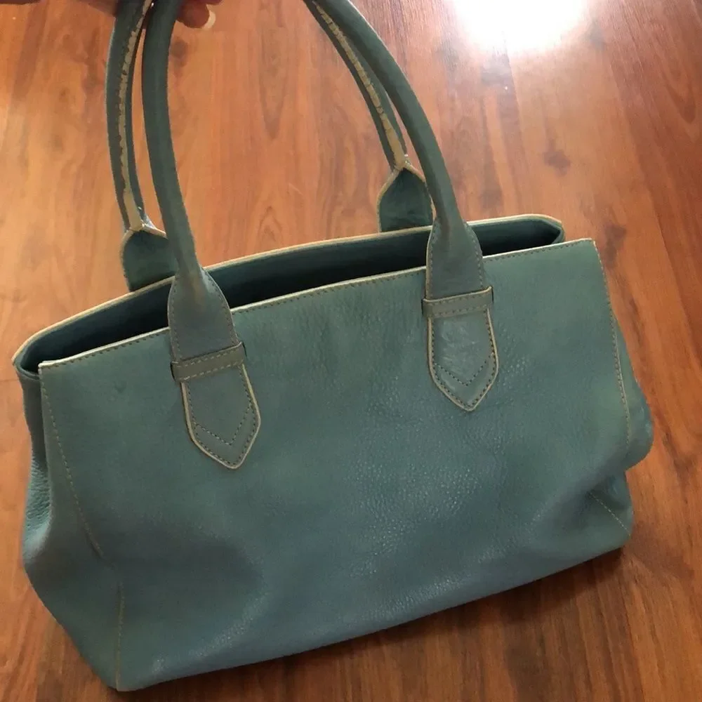 Cole Haan powder blue handbag.